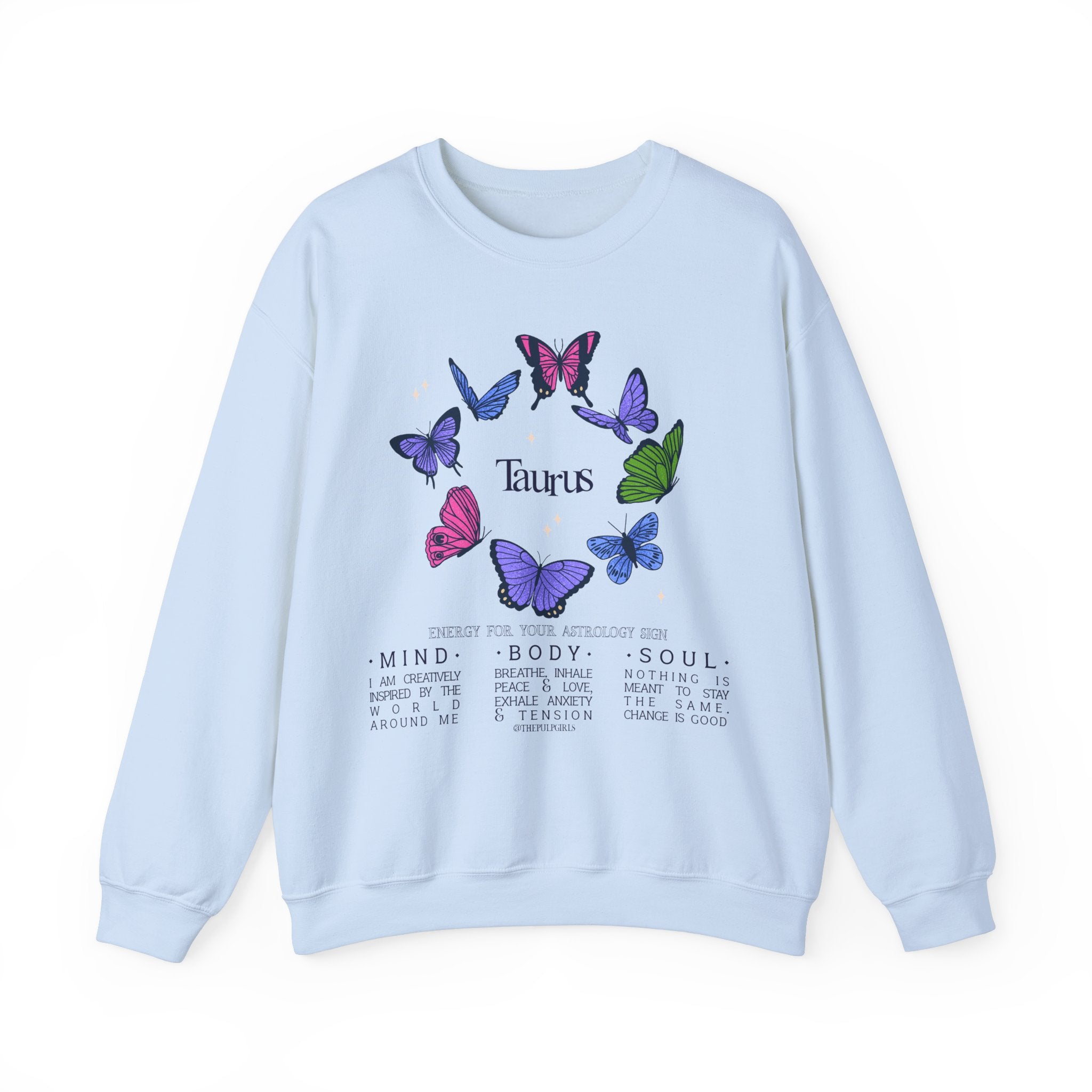 Taurus Butterfly Astrology Crewneck