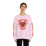 Self Love Club Orange Crewneck Sweatshirt