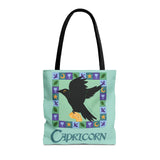 Capricorn Whimsical Crow Tote Bag