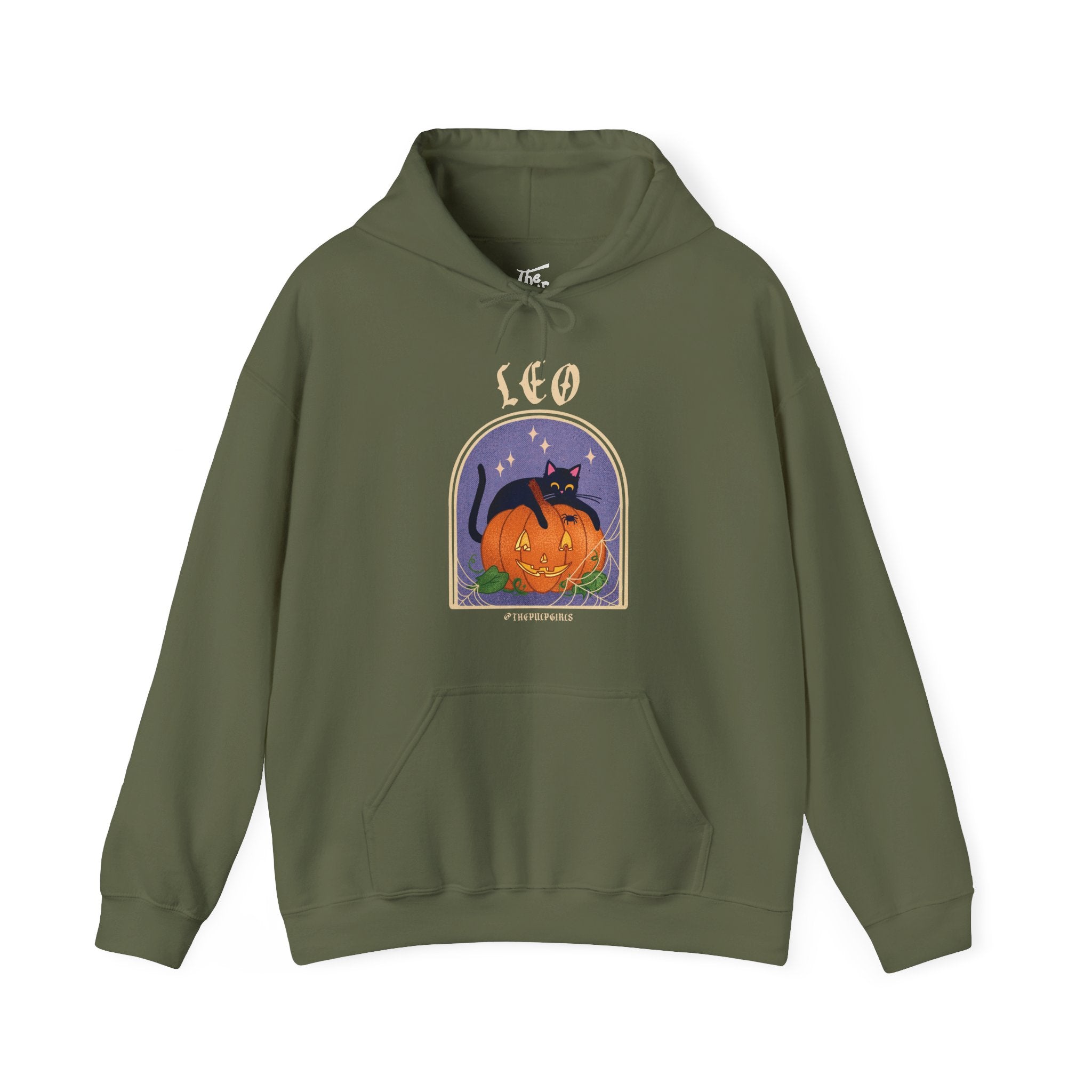 Leo Spooky Cat Astrology Hoodie