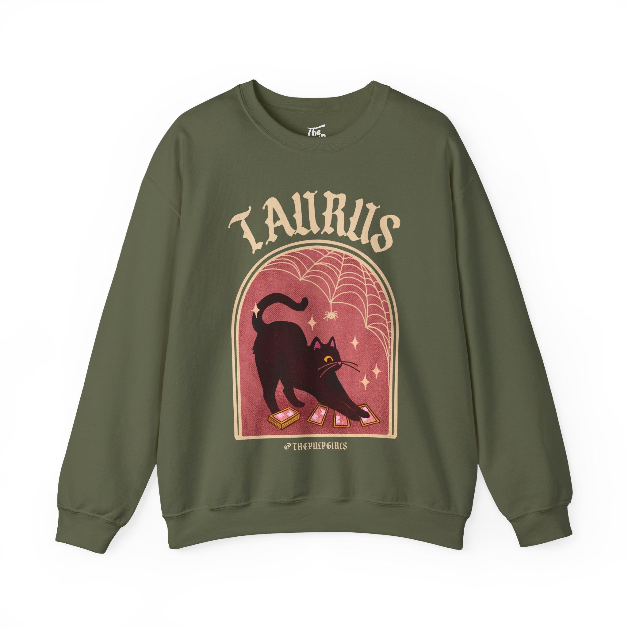 Taurus Spooky Cat Astrology Crewneck