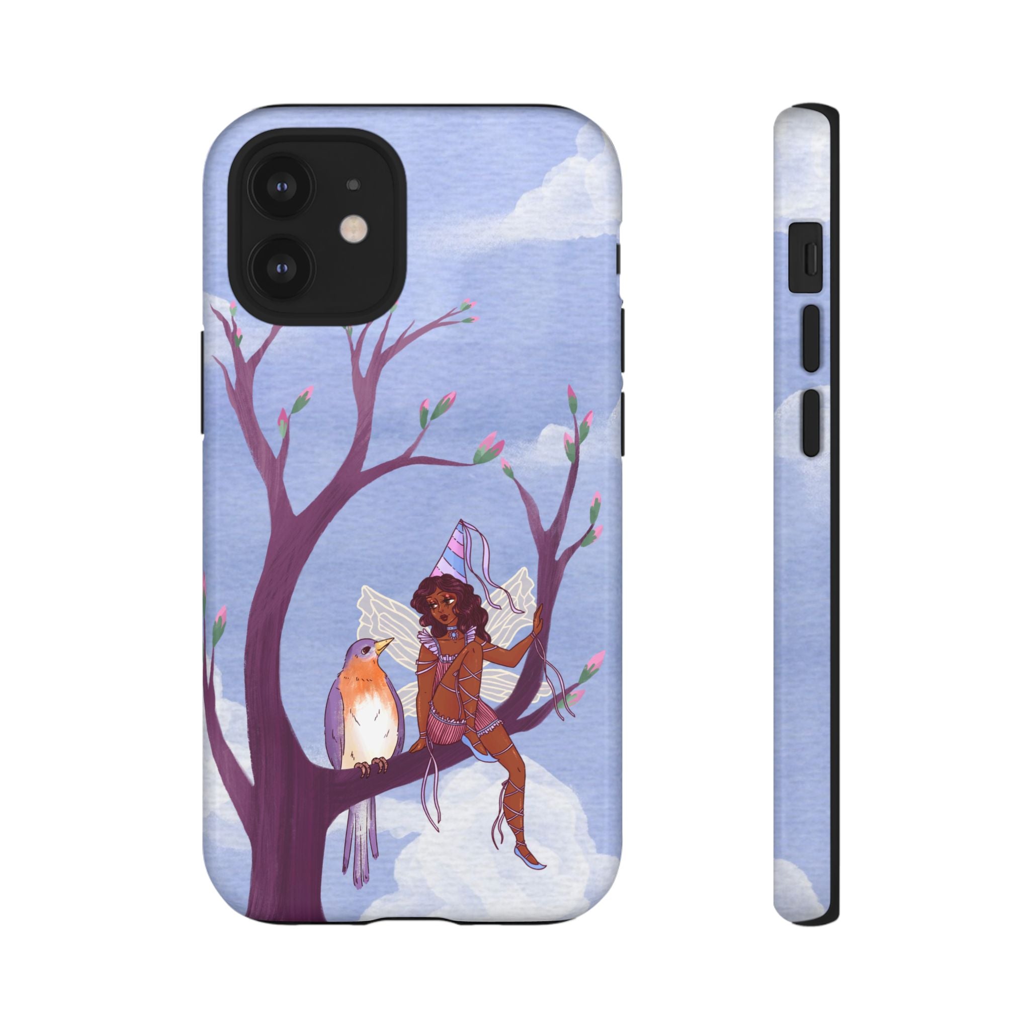 Purple Bird & Fairy Phone Case