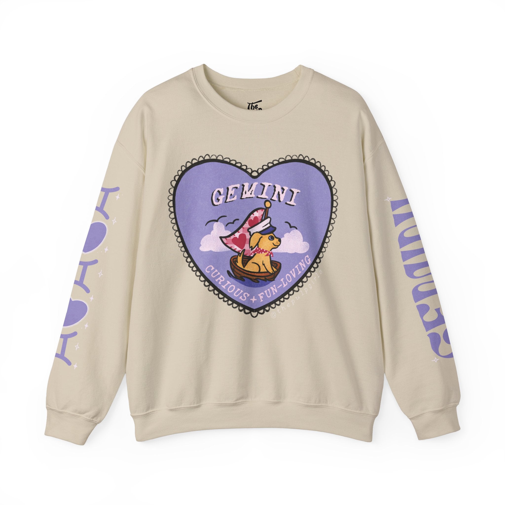 Gemini Lover Dog Astrology Crewneck