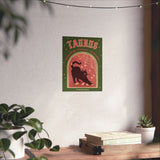 Taurus Spooky Cat Astrology Art Print