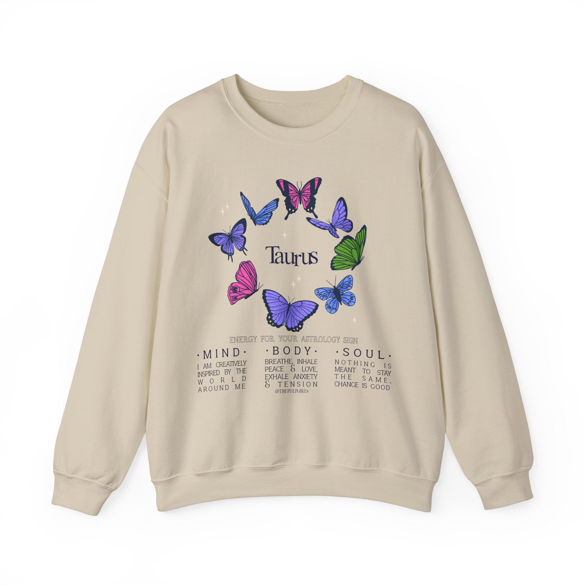 Taurus Butterfly Astrology Crewneck