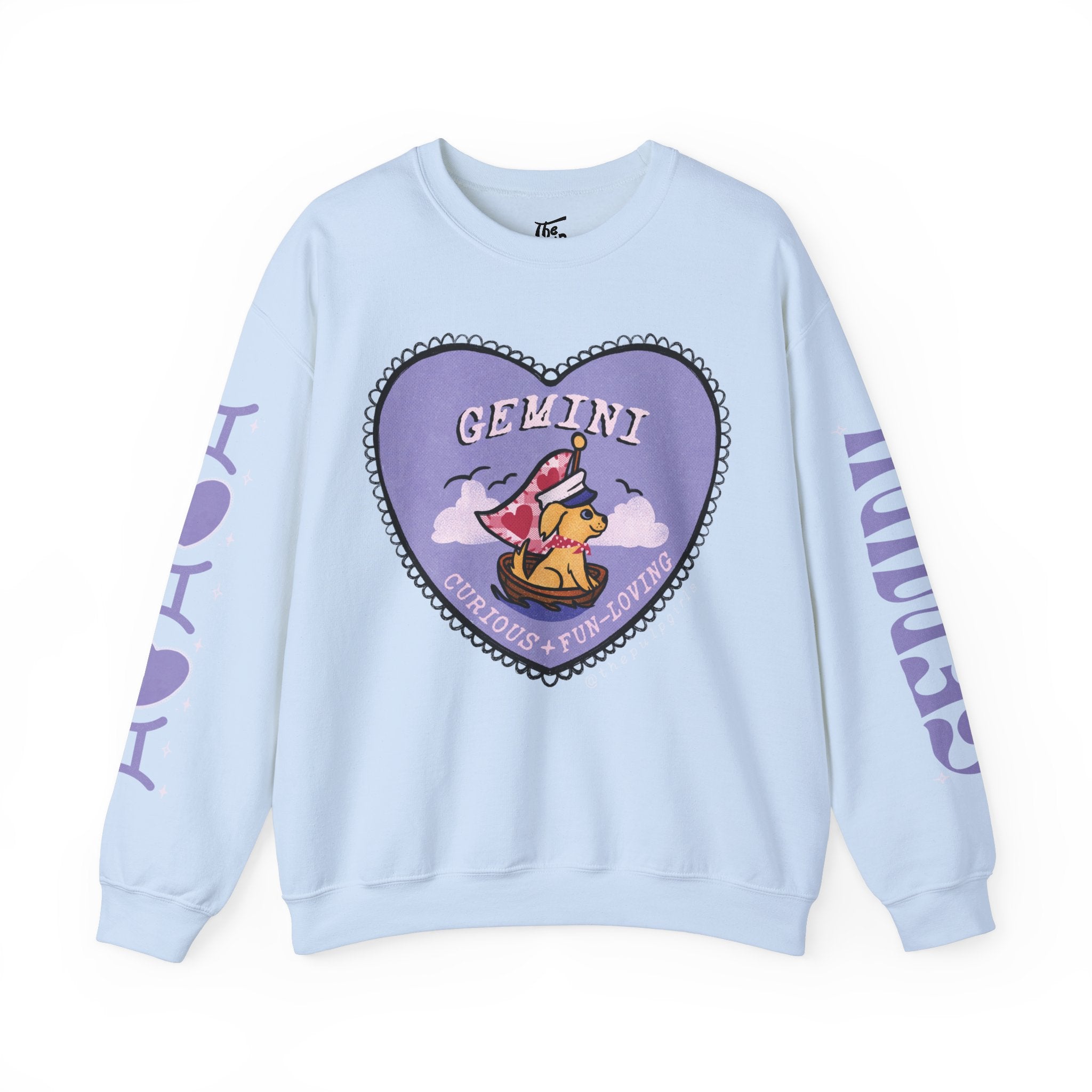 Gemini Lover Dog Astrology Crewneck