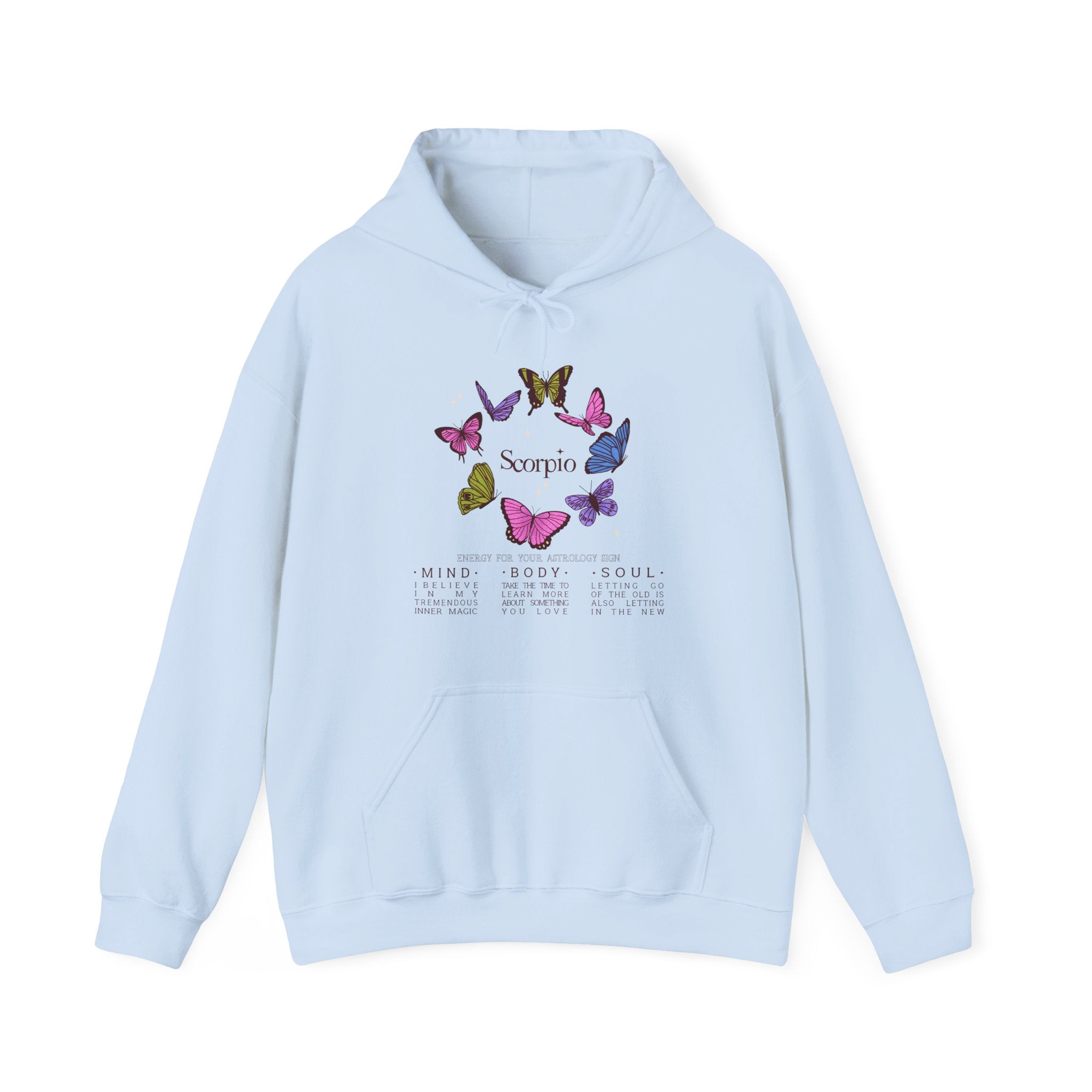 Scorpio Butterfly Astrology Hoodie