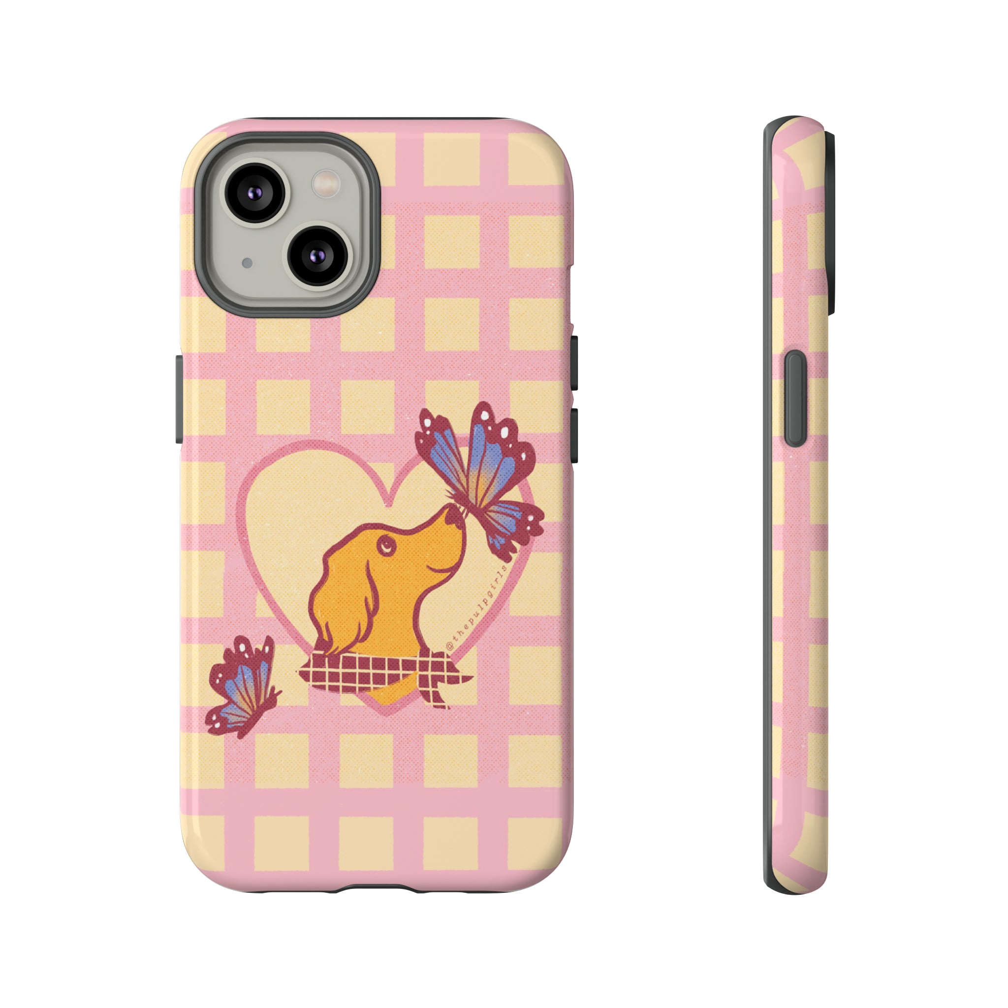 Butterfly and Dog Phone Case
