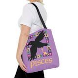 Pisces Whimsical Crow Tote Bag