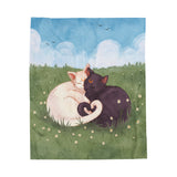 Cat Lovers Picnic Plush Blanket