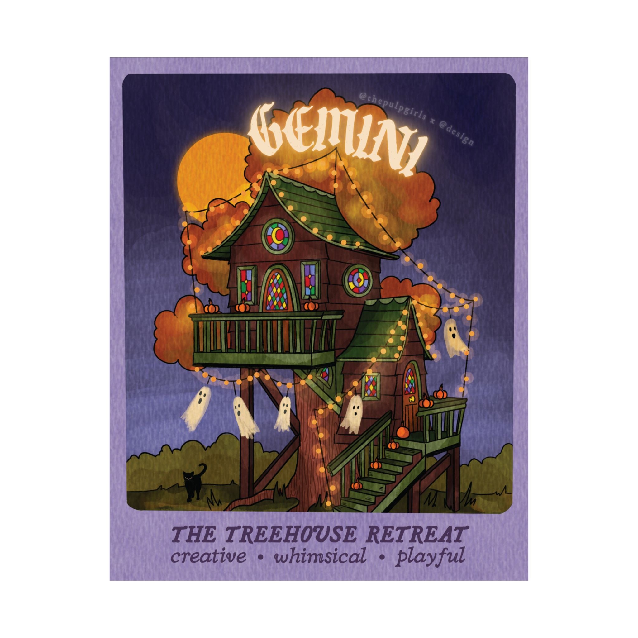 Gemini Autumn Home Astrology Art Print