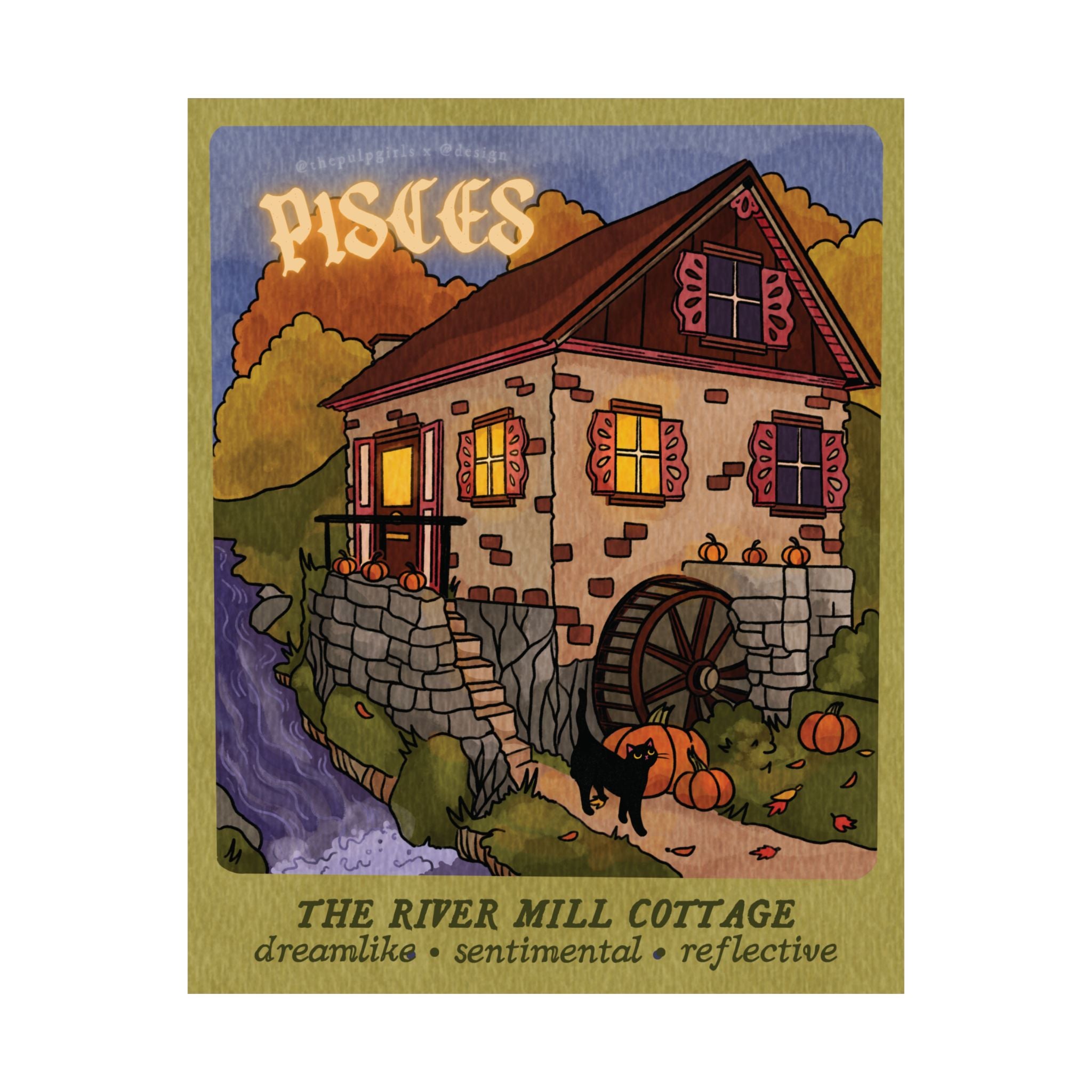 Pisces Autumn Home Astrology Art Print