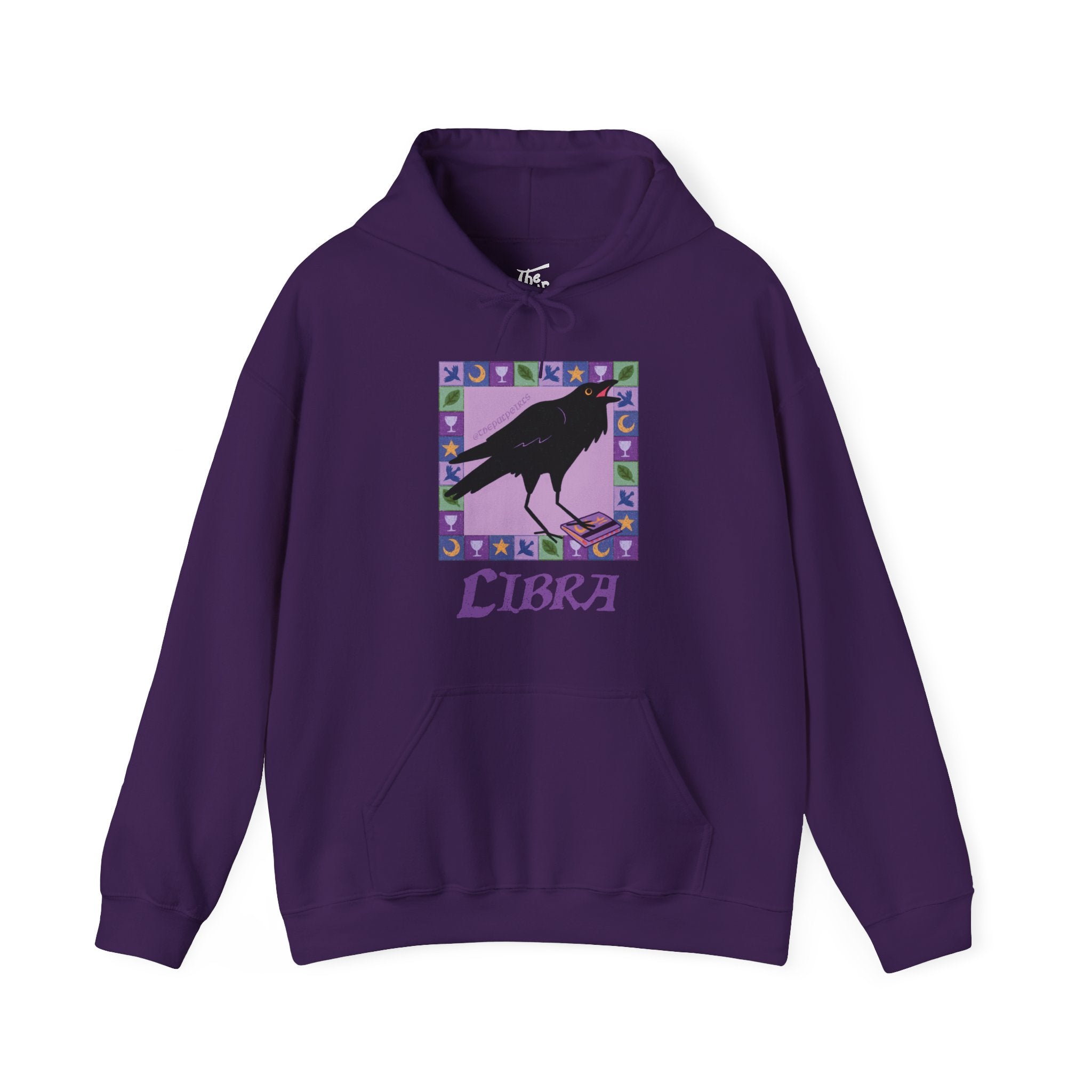Libra Whimsical Crow Hoodie