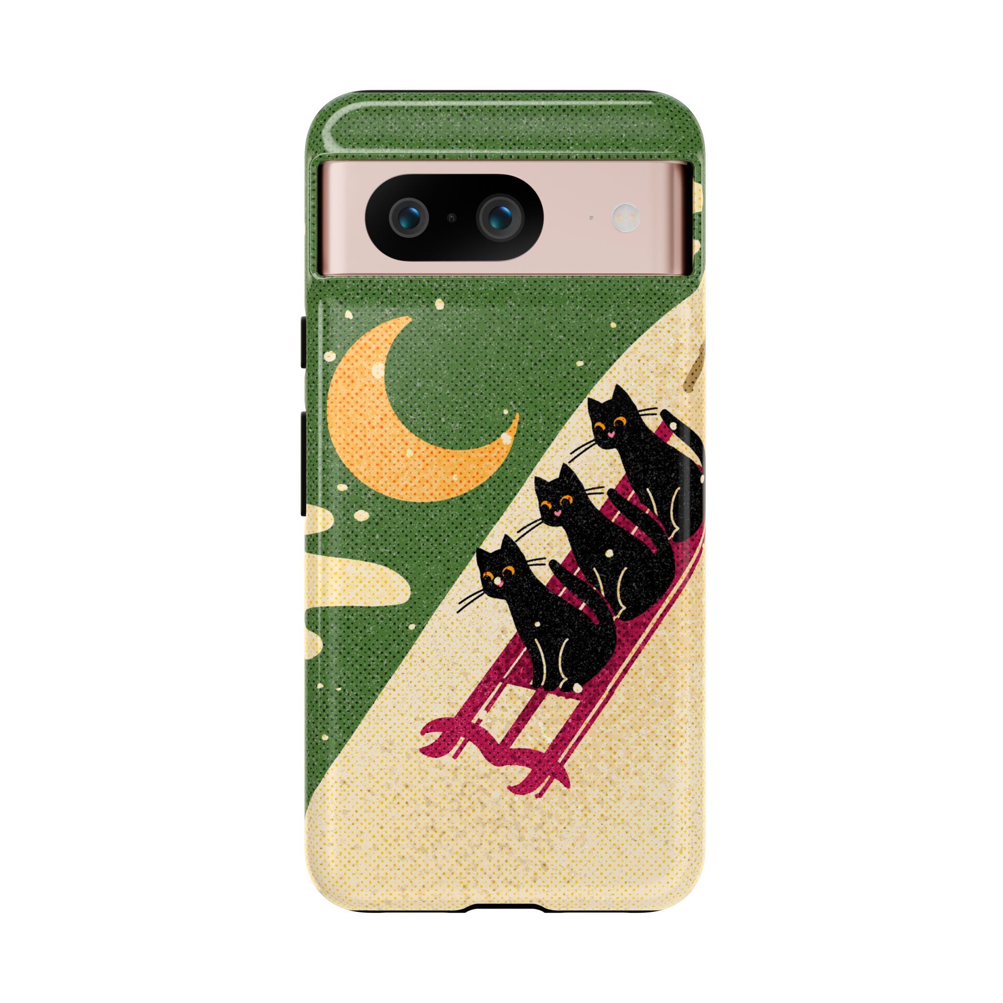 Sledding Kitties Phone Case