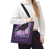 Libra Whimsical Crow Tote Bag