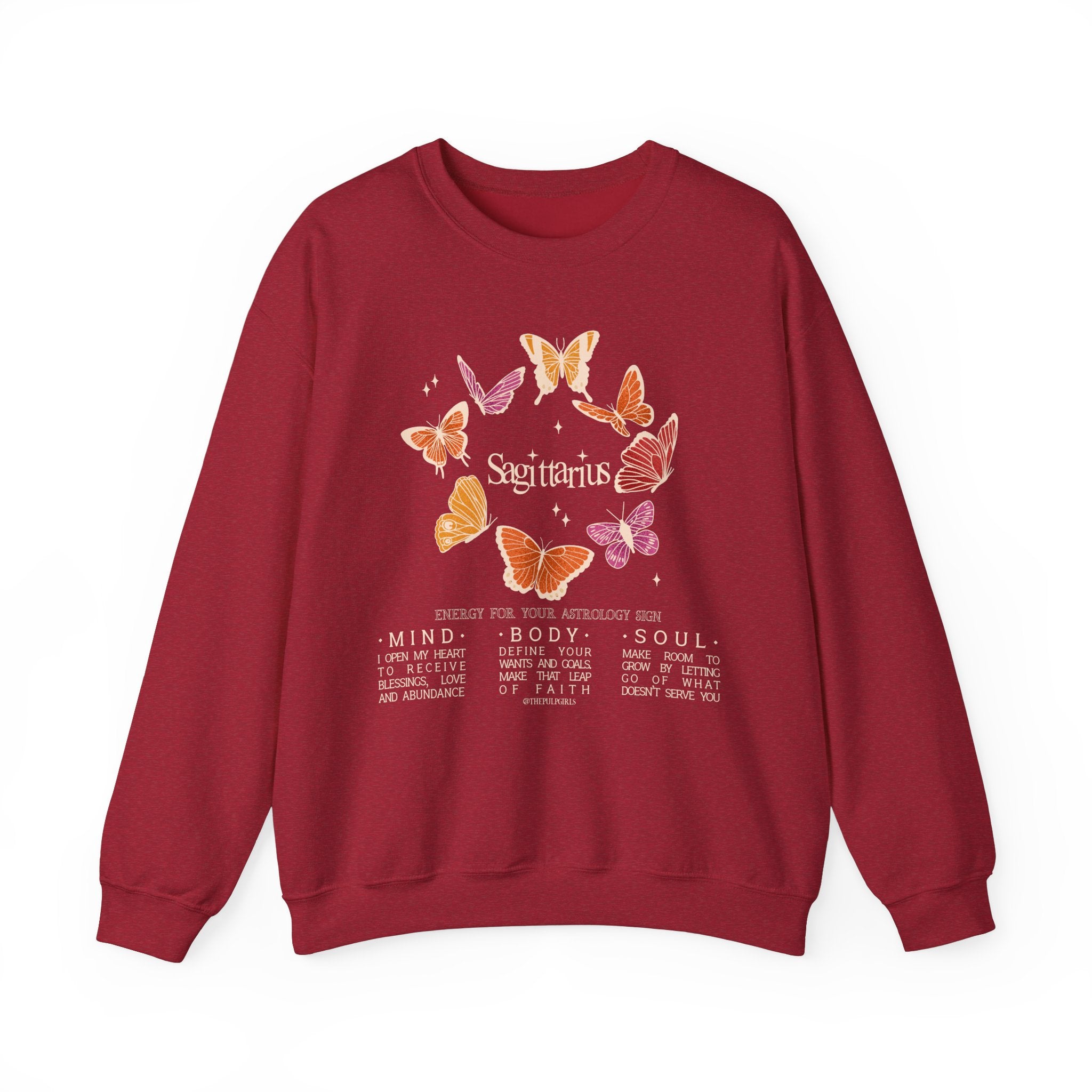 Sagittarius Butterfly Astrology Crewneck