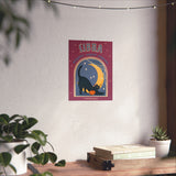 Libra Spooky Cat Astrology Art Print