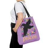 Pisces Whimsical Crow Tote Bag