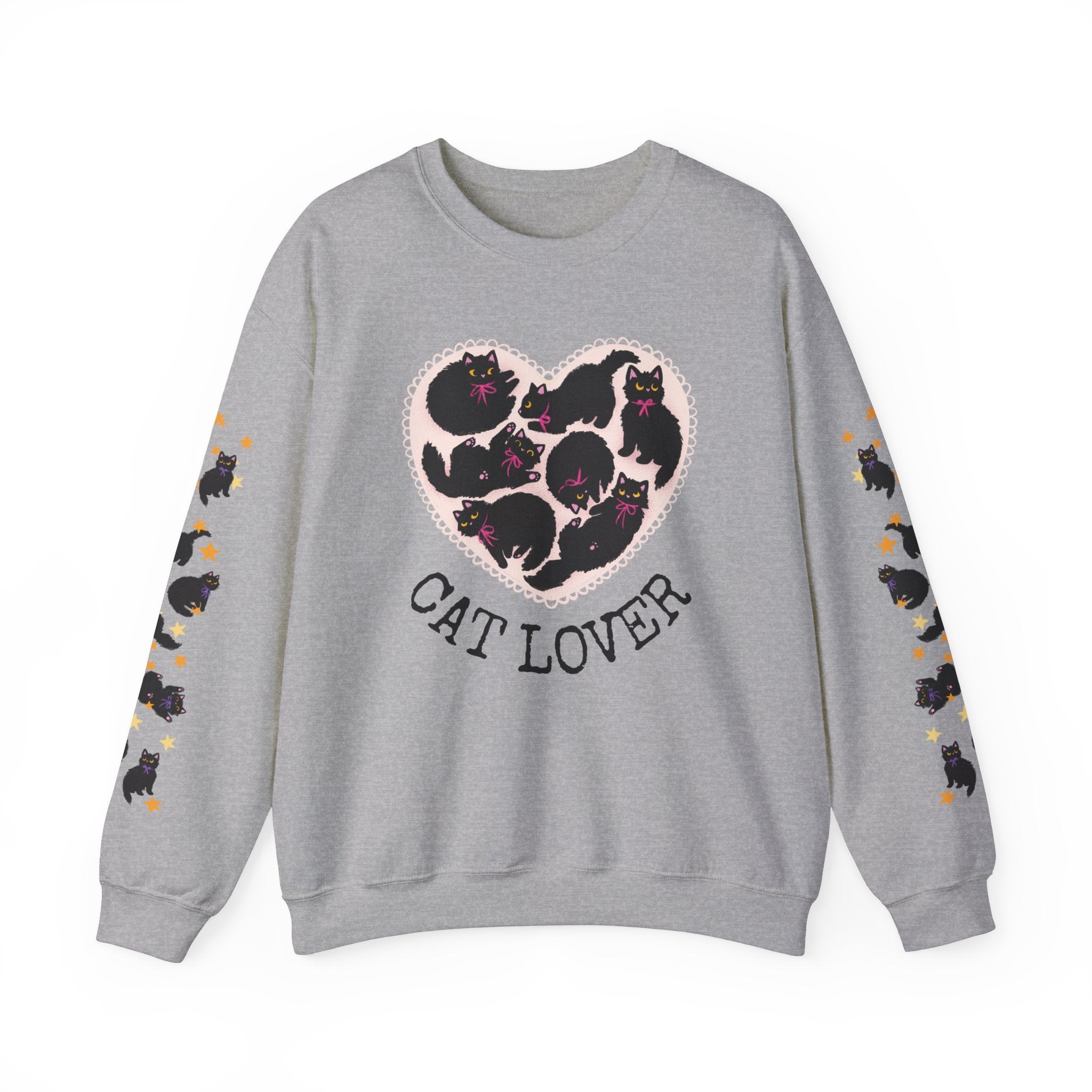 Black Cat Lover Crewneck Sweatshirt