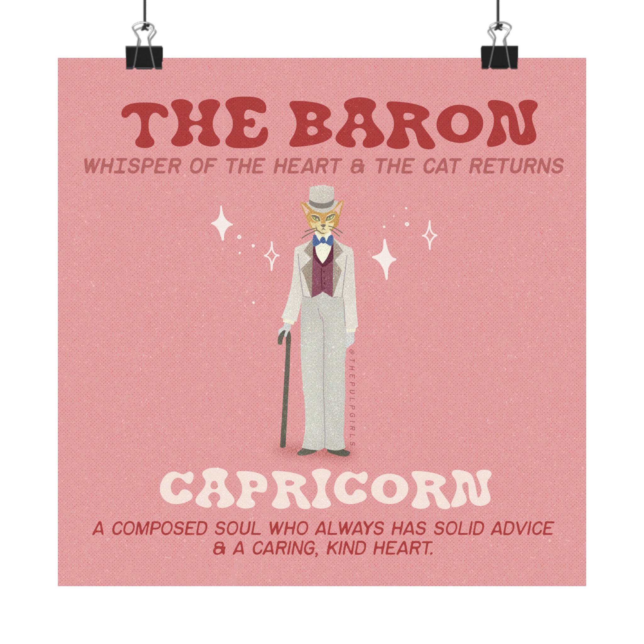 Studio Ghibli Fan - The Baron - Capricorn - Art Print