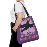 Sagittarius Whimsical Crow Tote Bag