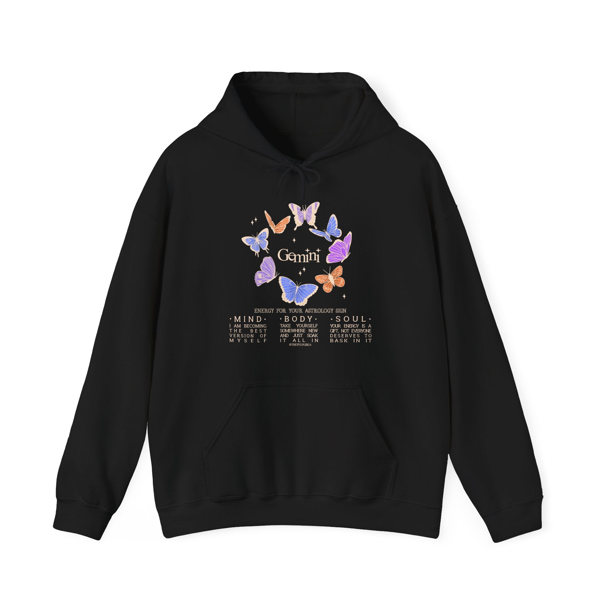 Gemini Butterfly Astrology Hoodie