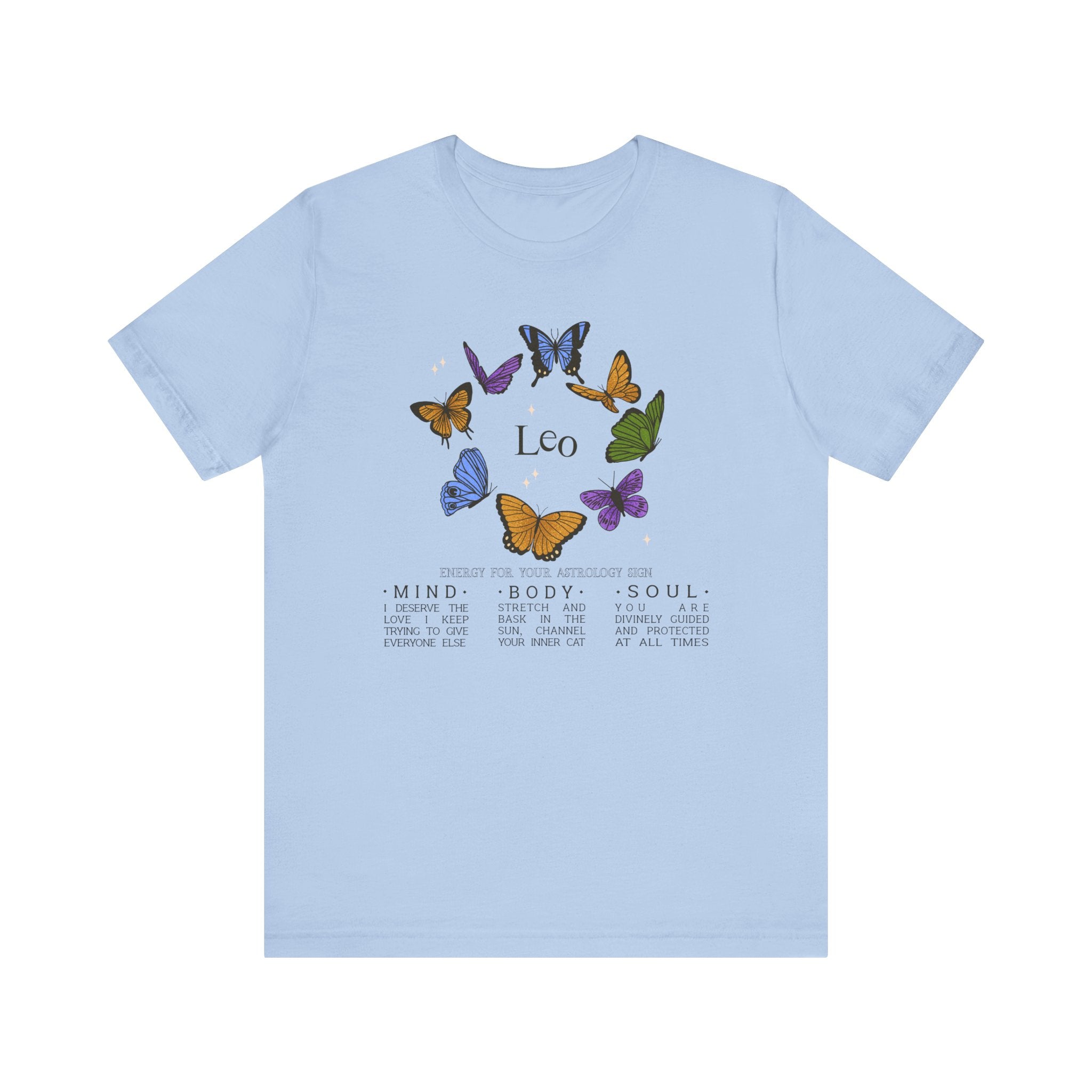 Leo Astrology Butterfly Tee