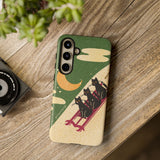 Sledding Kitties Phone Case