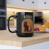 Aries Spooky Cat Astrology Mug