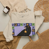 Aquarius Whimsical Crow Crewneck Sweatshirt