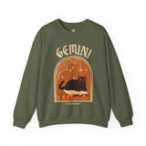 Gemini Spooky Cat Astrology Crewneck