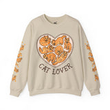 Orange Cat Lover Crewneck Sweatshirt