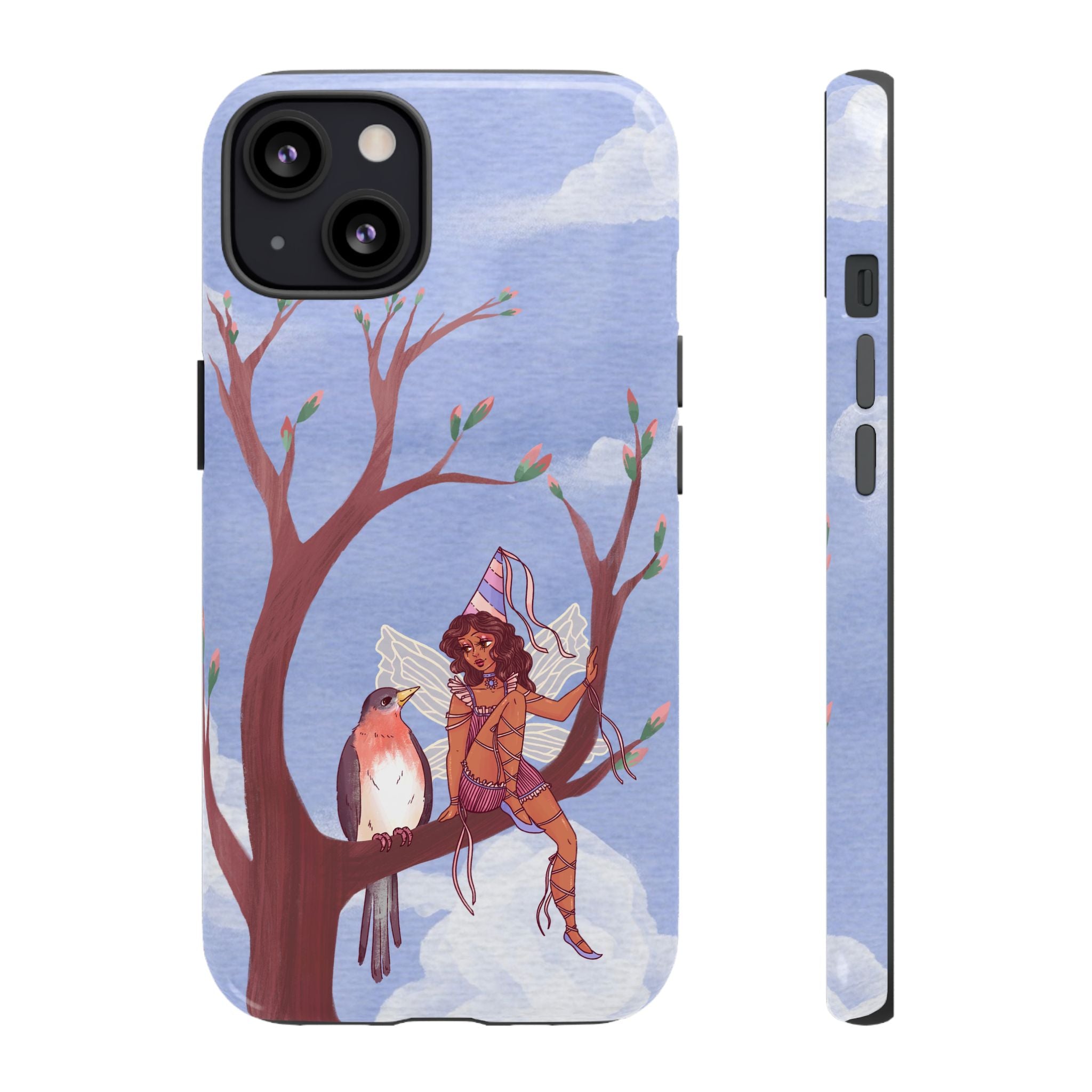 Pink Bird & Fairy Phone Case
