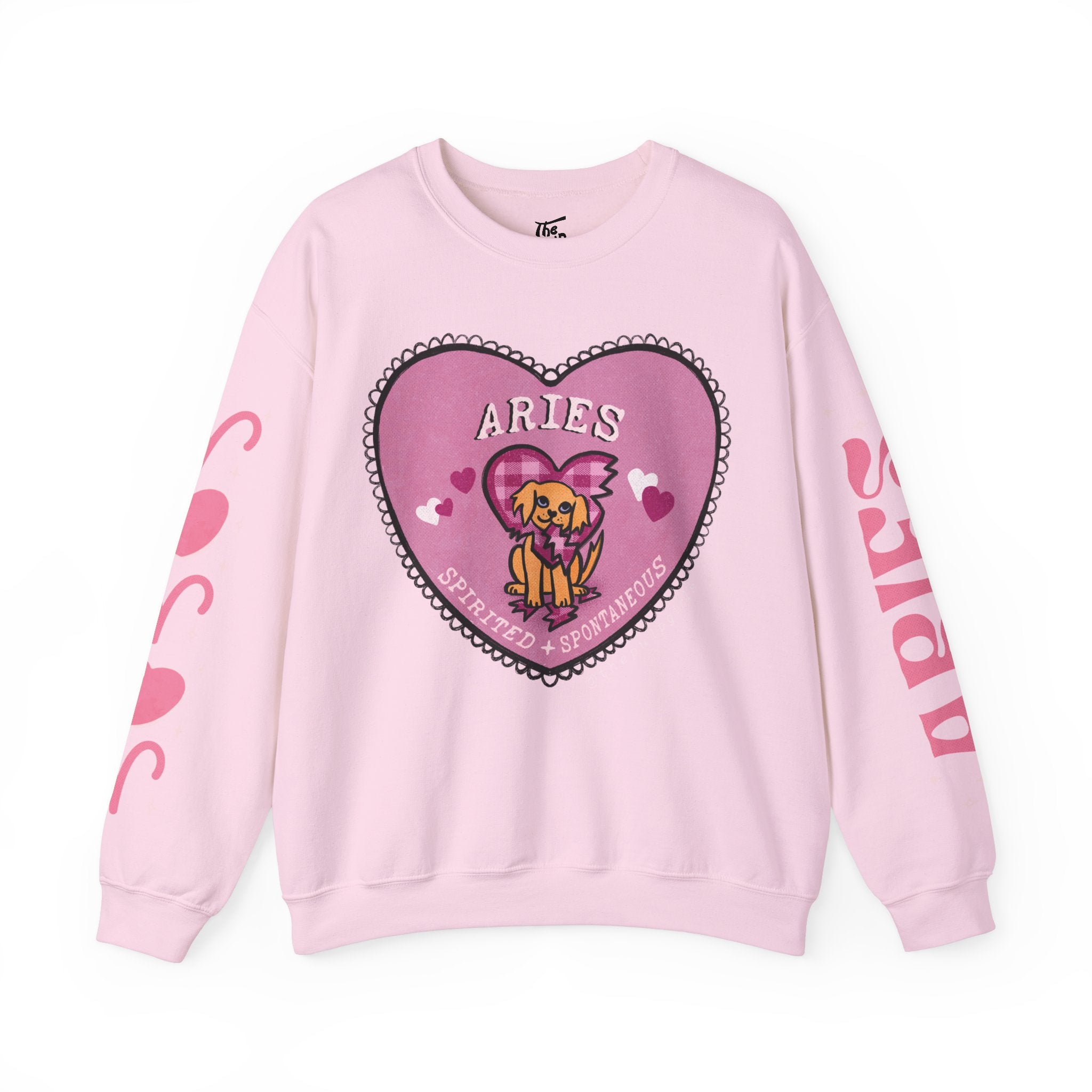 Aries Lover Dog Astrology Crewneck