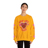 Self Love Club Orange Crewneck Sweatshirt