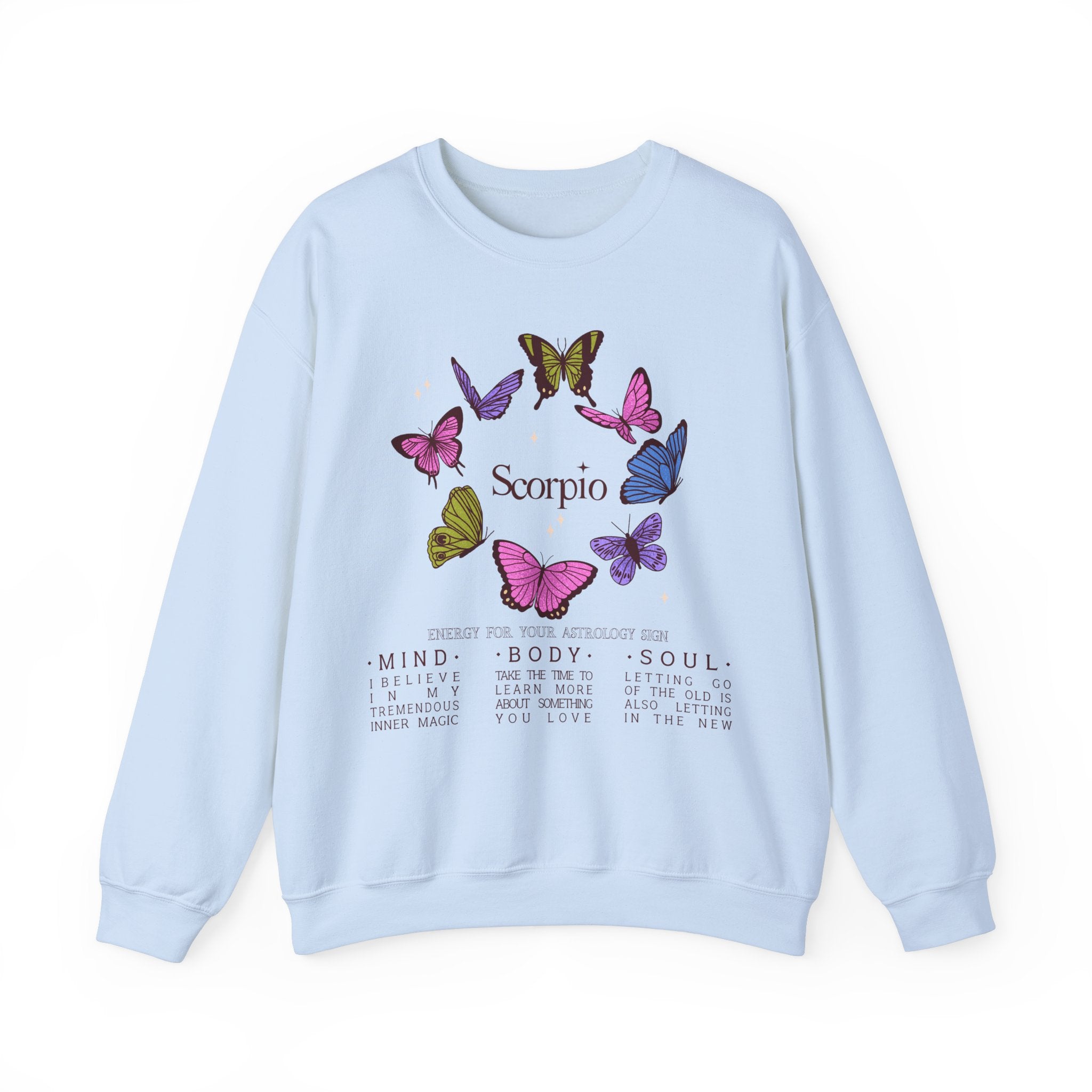 Scorpio Butterfly Astrology Crewneck
