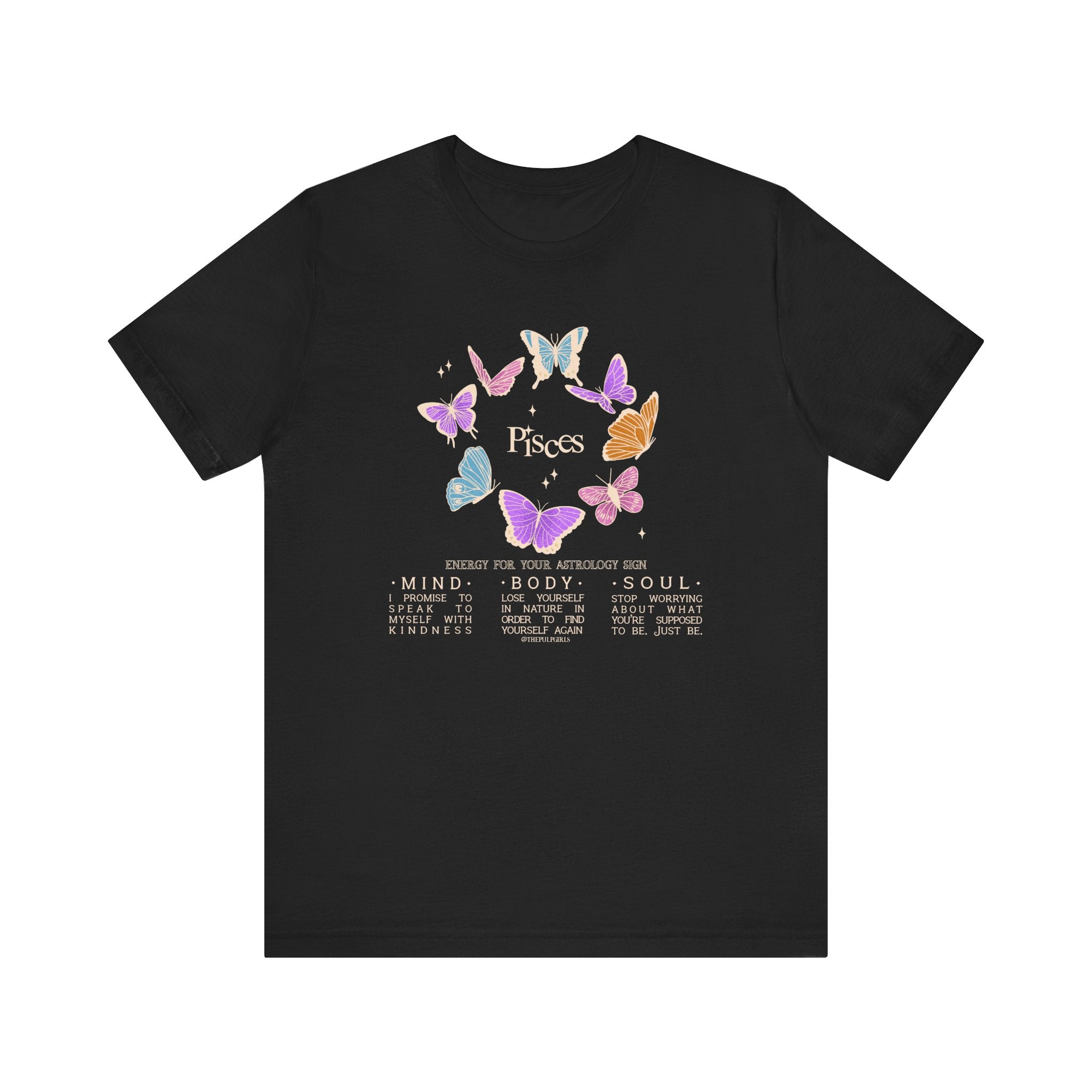 Pisces Astrology Butterfly Tee