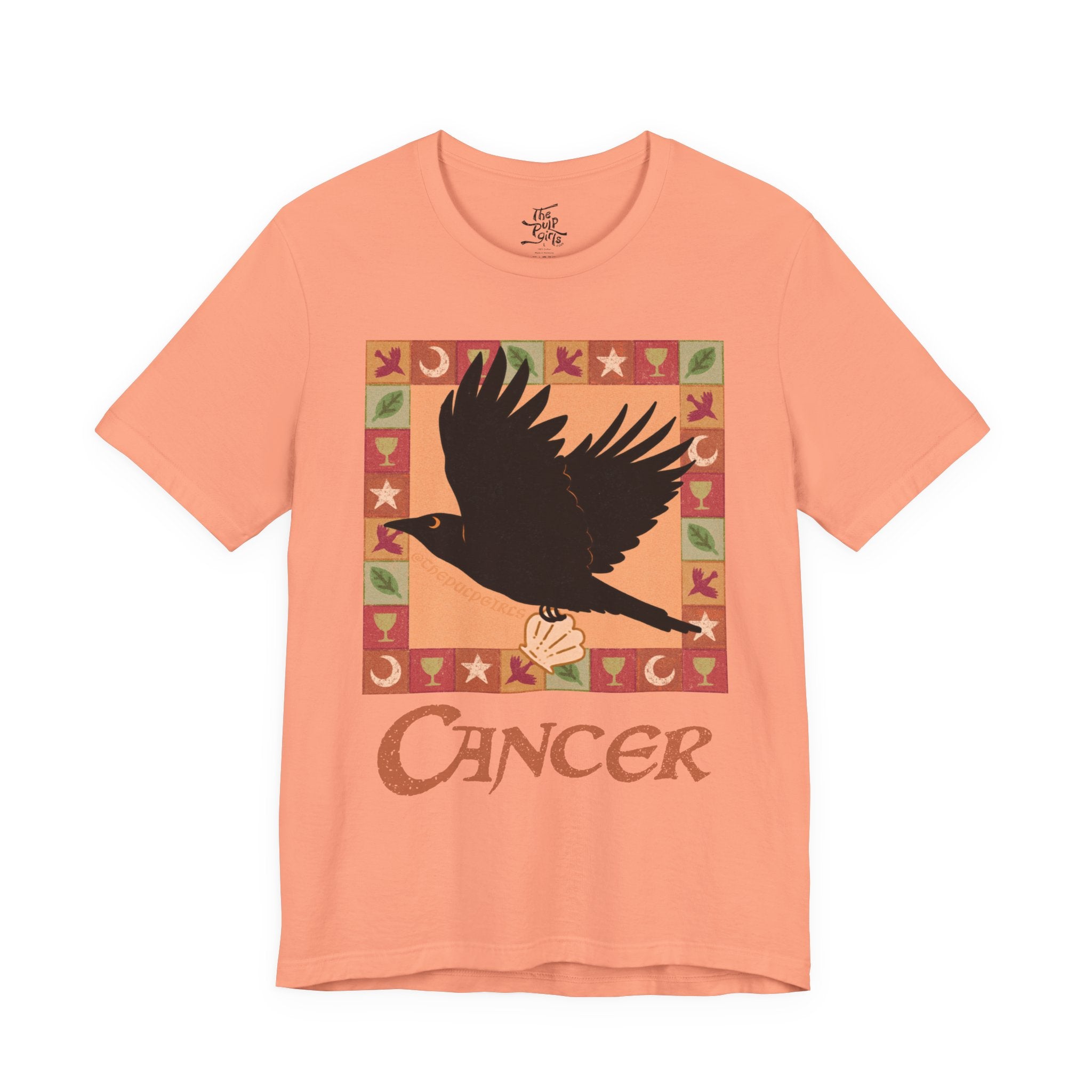 Cancer Whimsical Crow Tee