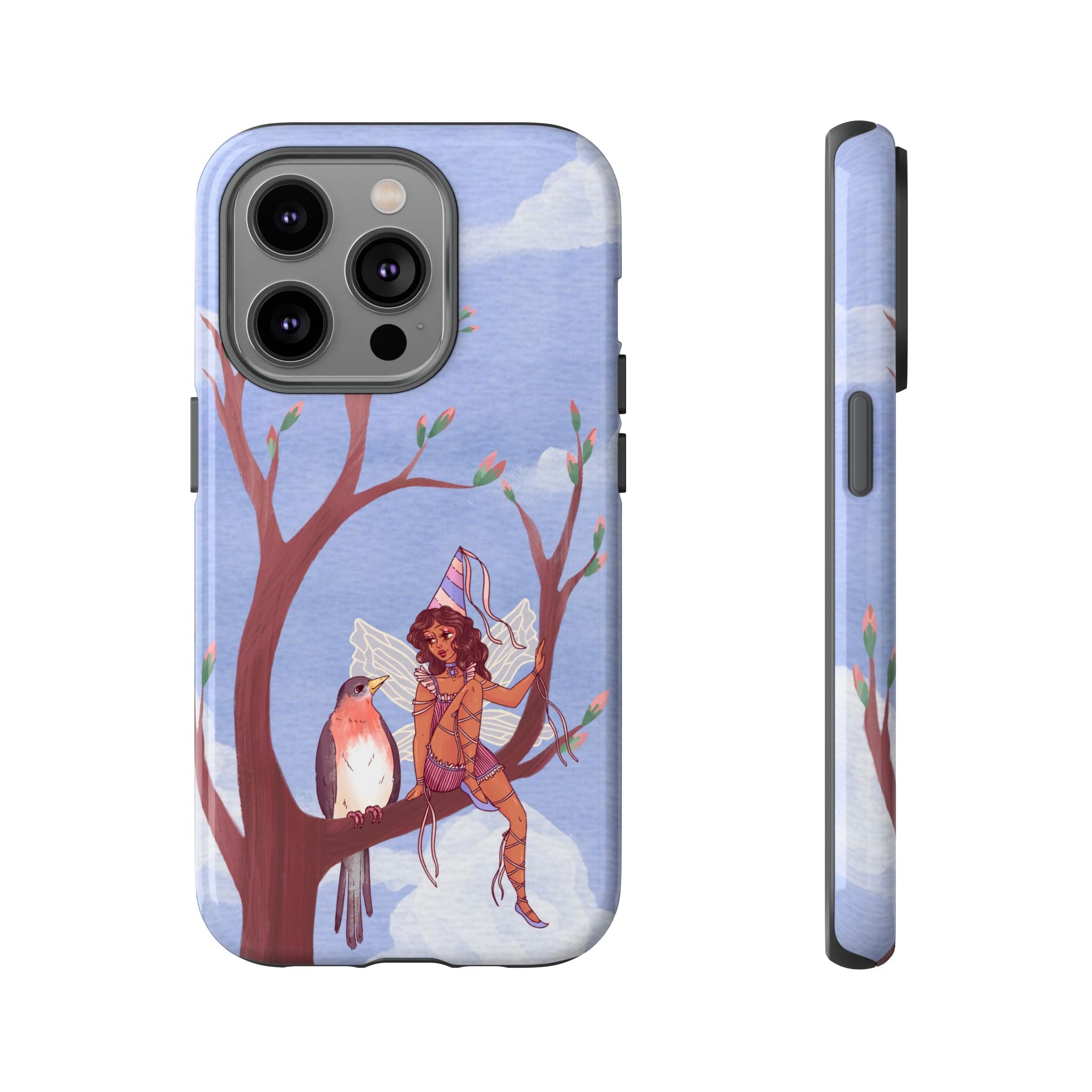 Pink Bird & Fairy Phone Case