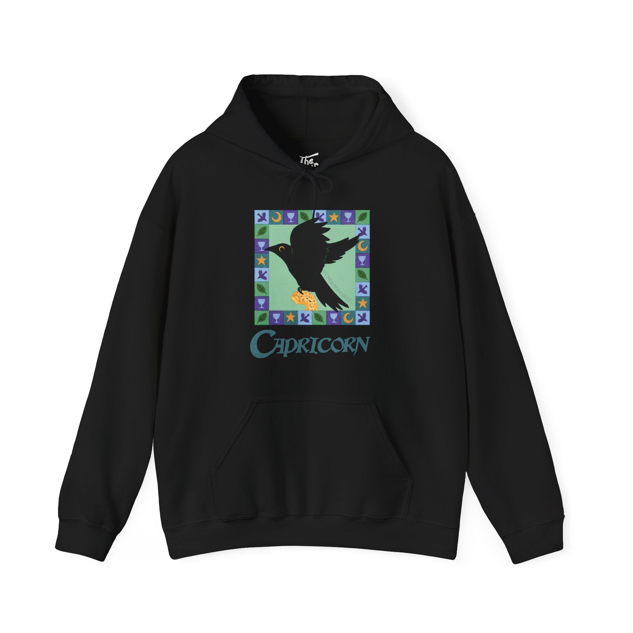 Capricorn Whimsical Crow Hoodie