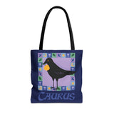 Taurus Whimsical Crow Tote Bag