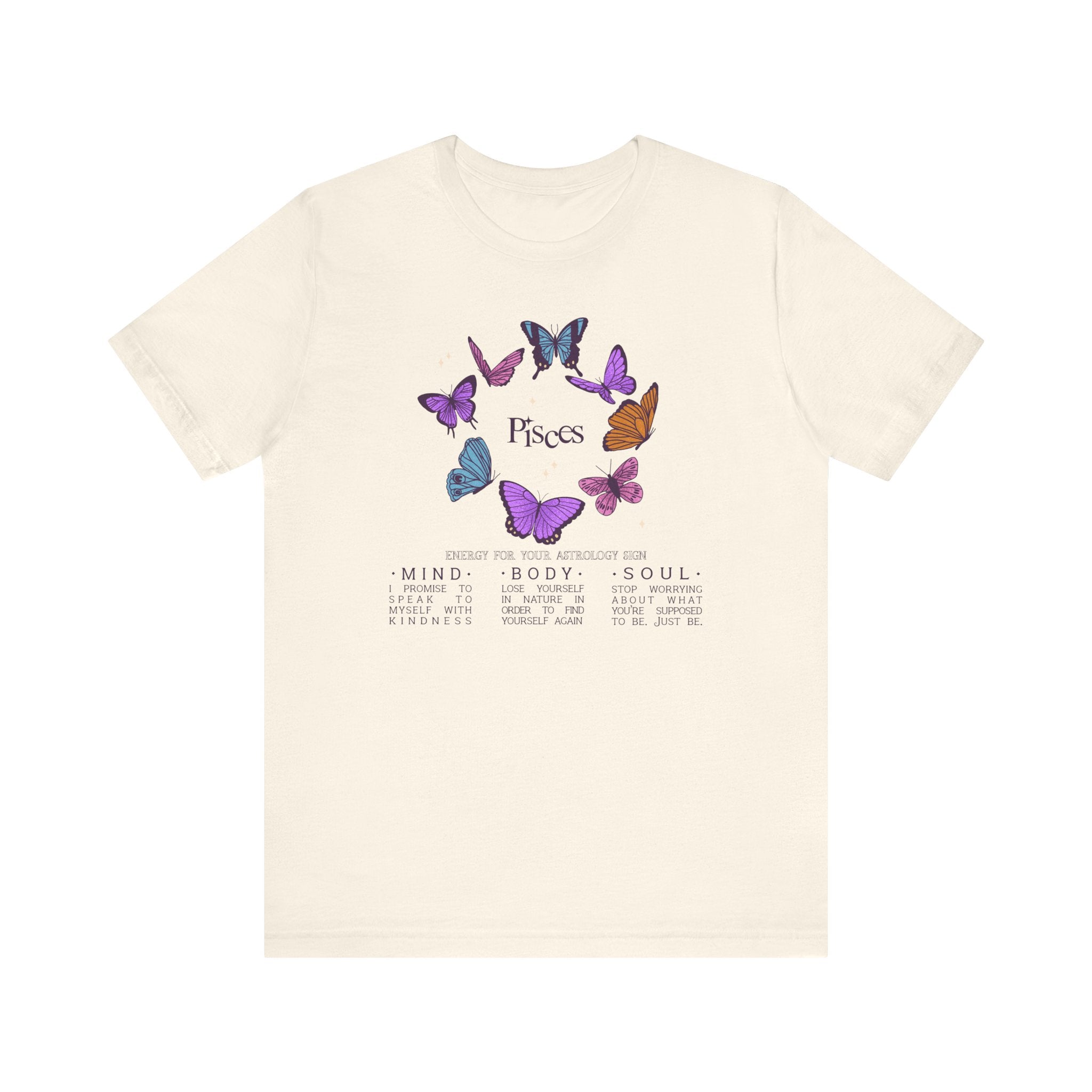 Pisces Astrology Butterfly Tee
