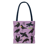 Crow Collecting Trinkets Tote Bag