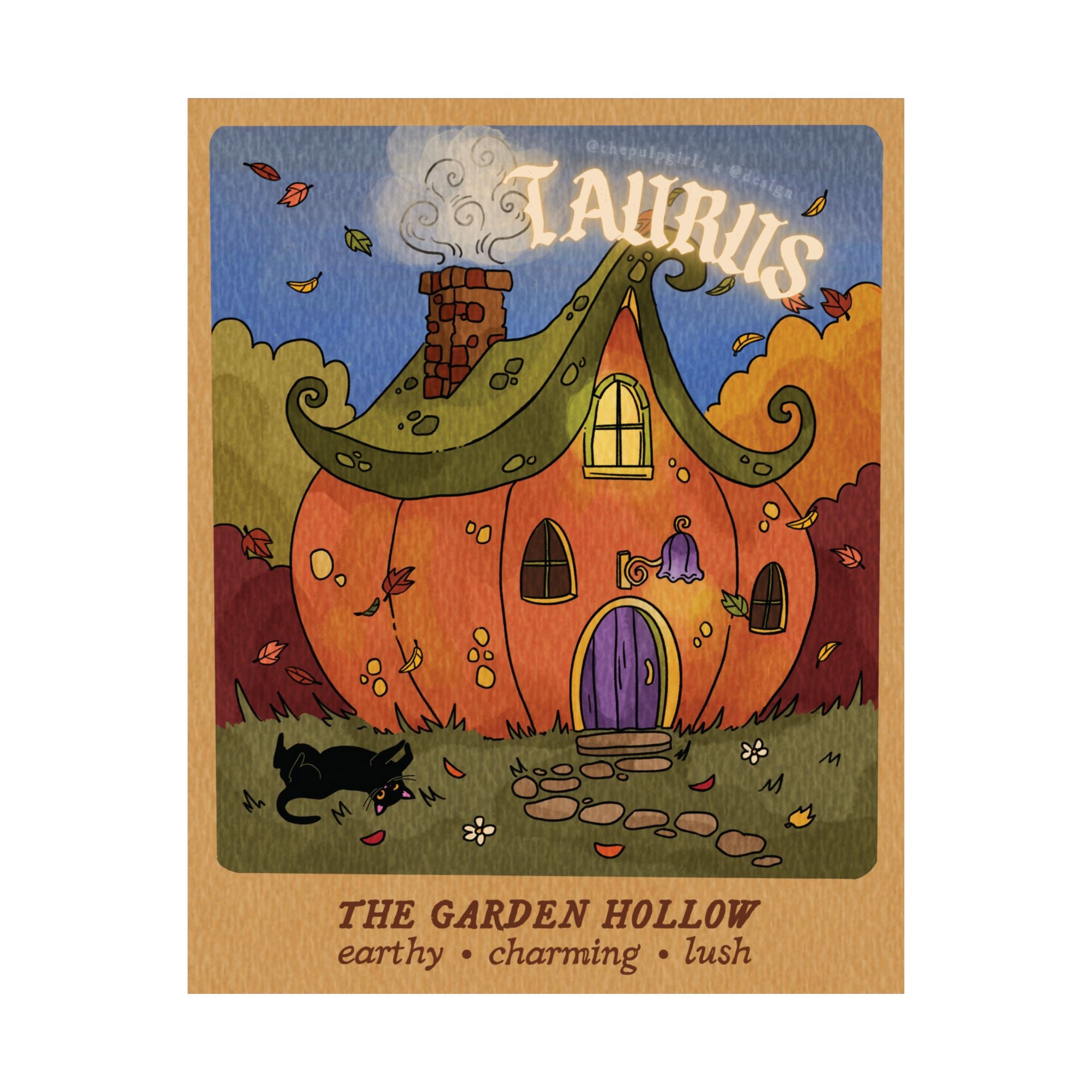 Taurus Autumn Home Astrology Art Print