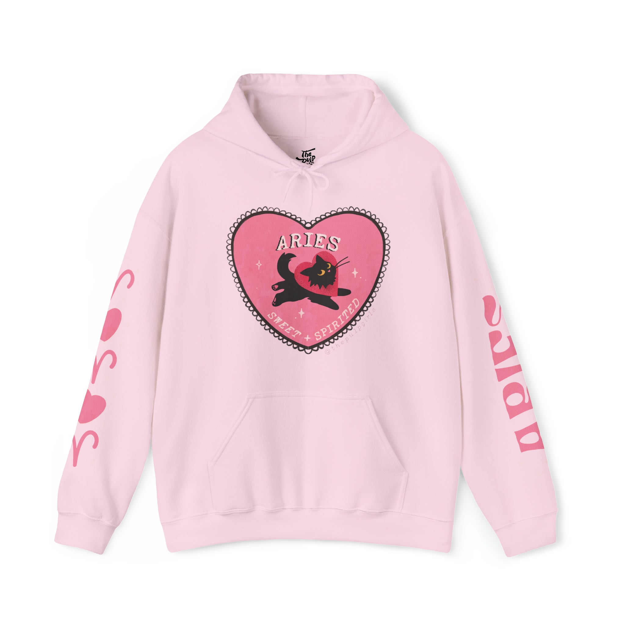 Aries Love Cat Astrology Hoodie