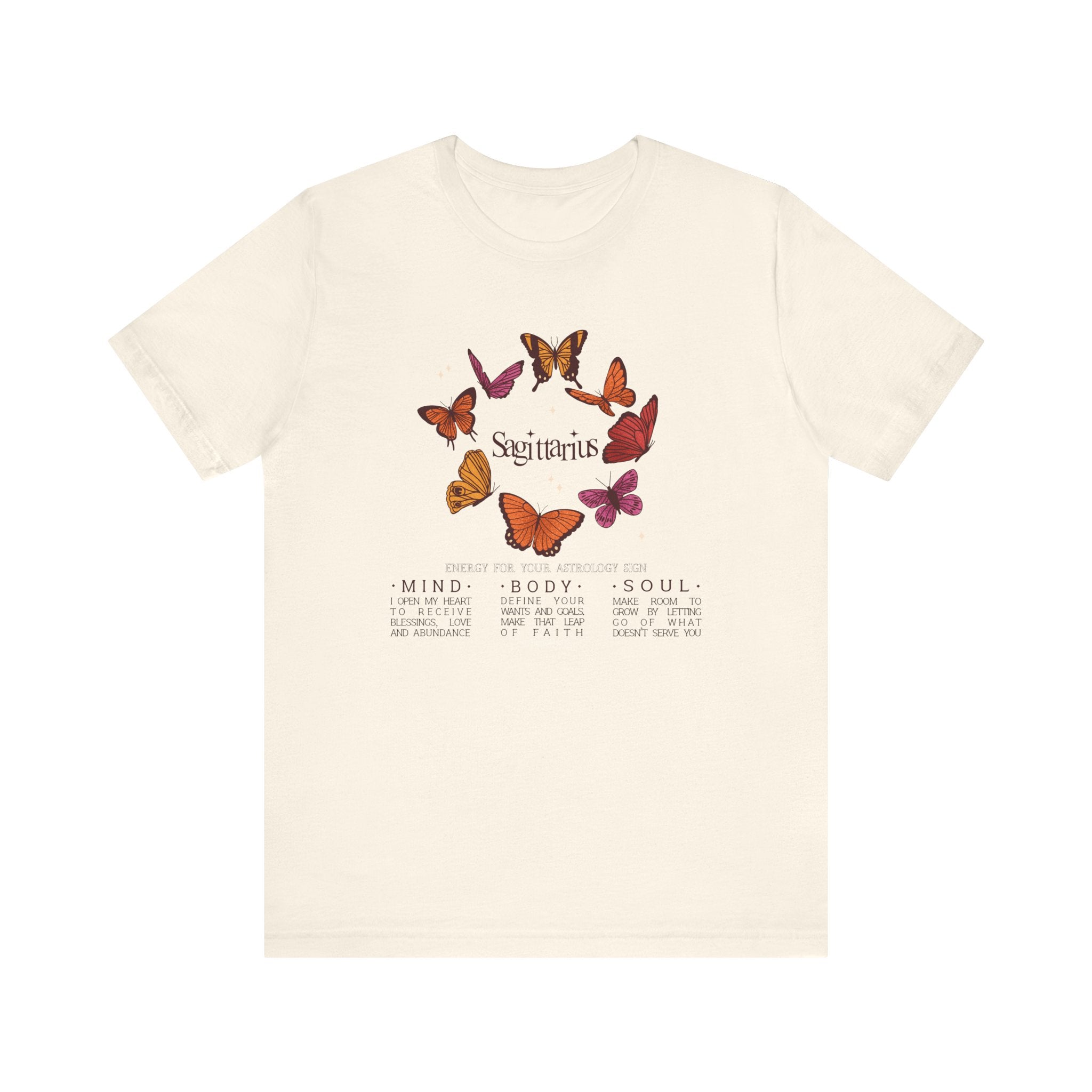 Sagittarius Astrology Butterfly Tee