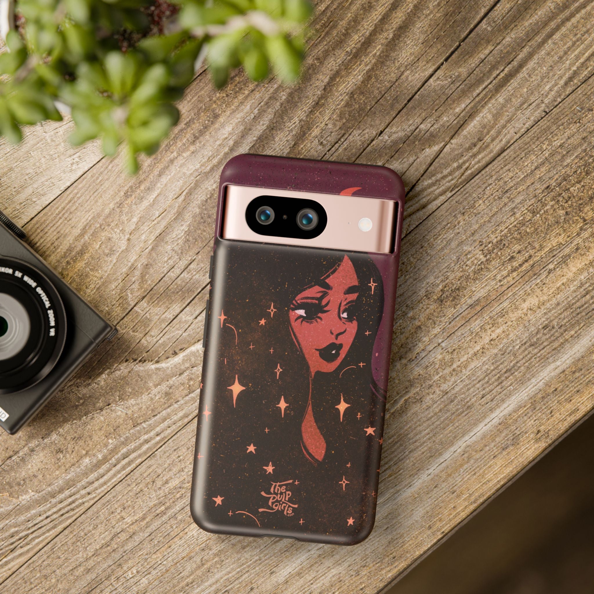 Moon Girl Red Phone Case