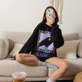 Aquarius Whimsical Crow Crewneck Sweatshirt