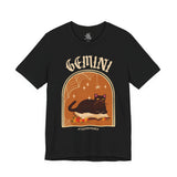 Gemini Spooky Cat Astrology Tee