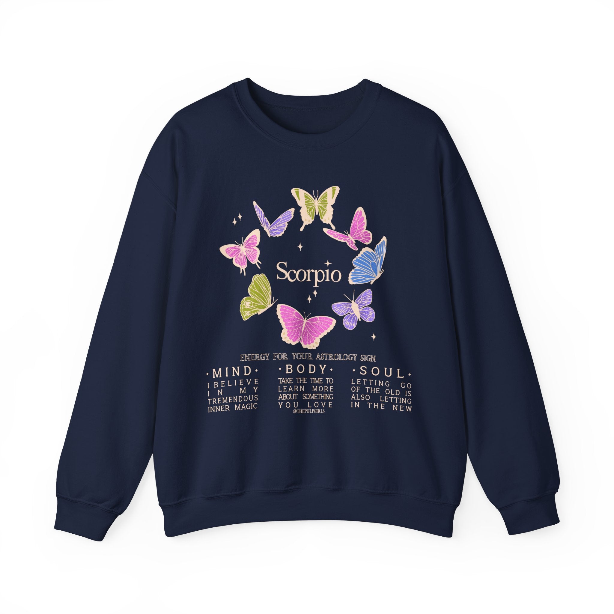 Scorpio Butterfly Astrology Crewneck